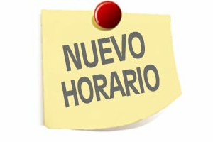 nuevo horario